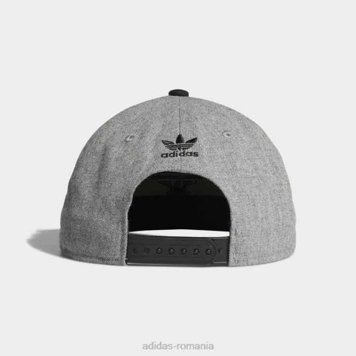 Adidas șapcă cu snap-back cu lanț trefoil gri mediu bărbați gri mediu 2JBN7399