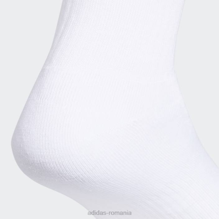 Adidas șosete whiteb trefoil crew 6 perechi adidas bărbați alb 2JBN8067
