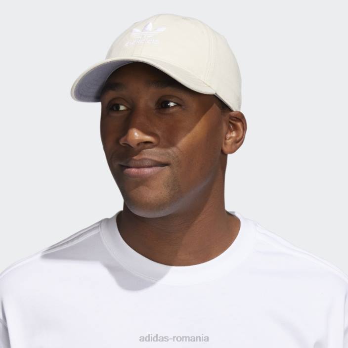 Adidas pălărie albă relaxată cu bretele adidas bărbați alb 2JBN8151