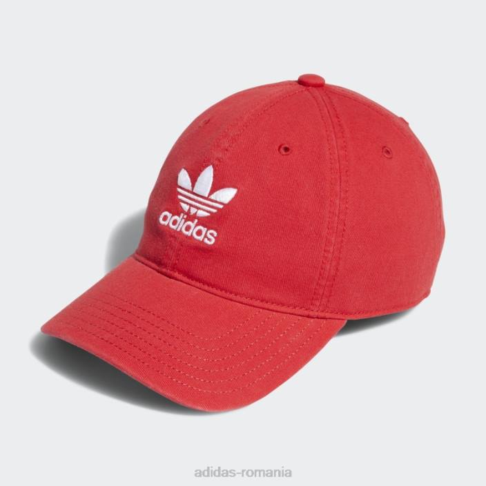 Adidas pălărie roșie cu bretele relaxate bărbați roșu 2JBN7825