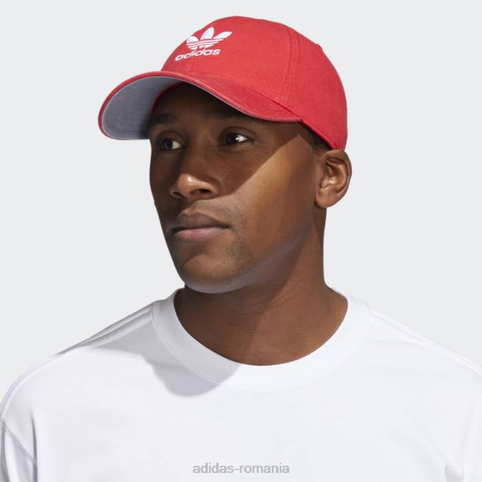 Adidas pălărie roșie cu bretele relaxate bărbați roșu 2JBN7825