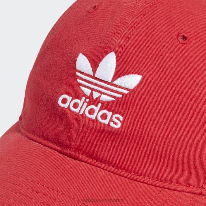 Adidas pălărie roșie cu bretele relaxate bărbați roșu 2JBN7825