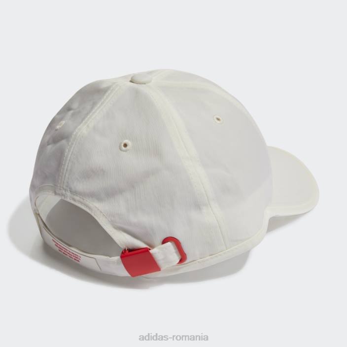 Adidas șapcă tată albă bărbați alb roșu 2JBN21668