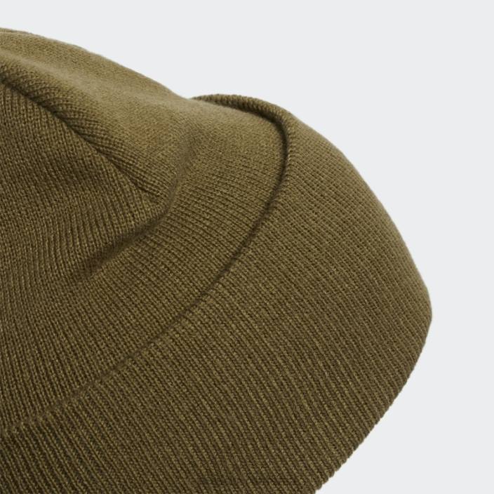 Adidas beanie cu manșetă lată măsline bărbați măsline/negru/alb 2JBN21626