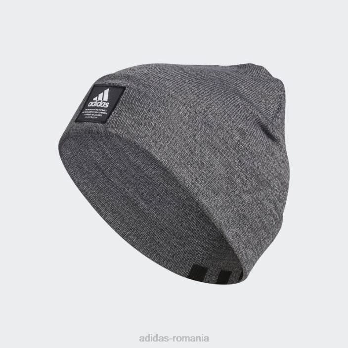 Adidas beanie neagră cu manșetă cu amplificator bărbați alb negru 2JBN21646