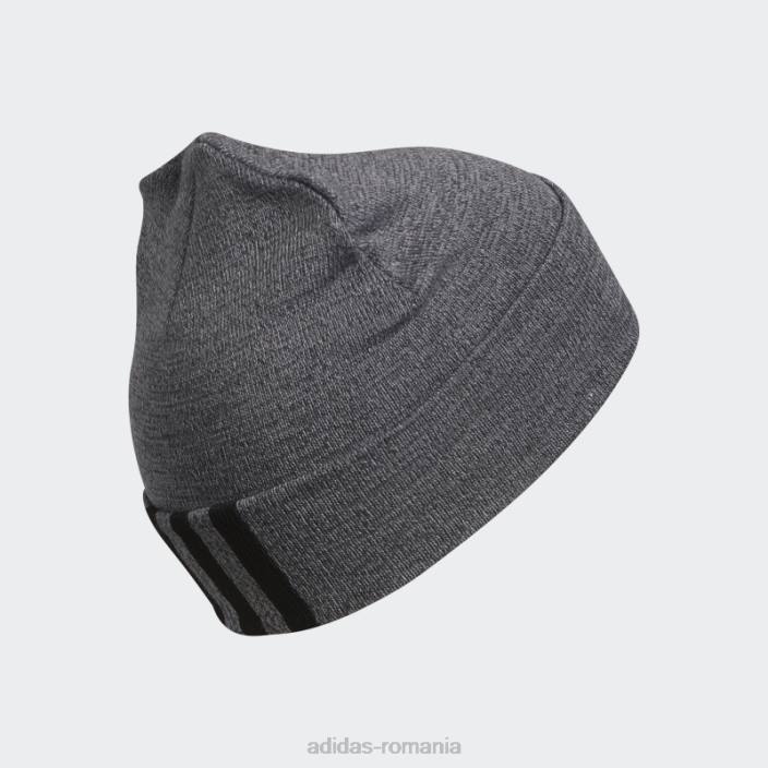 Adidas beanie neagră cu manșetă cu amplificator bărbați alb negru 2JBN21646