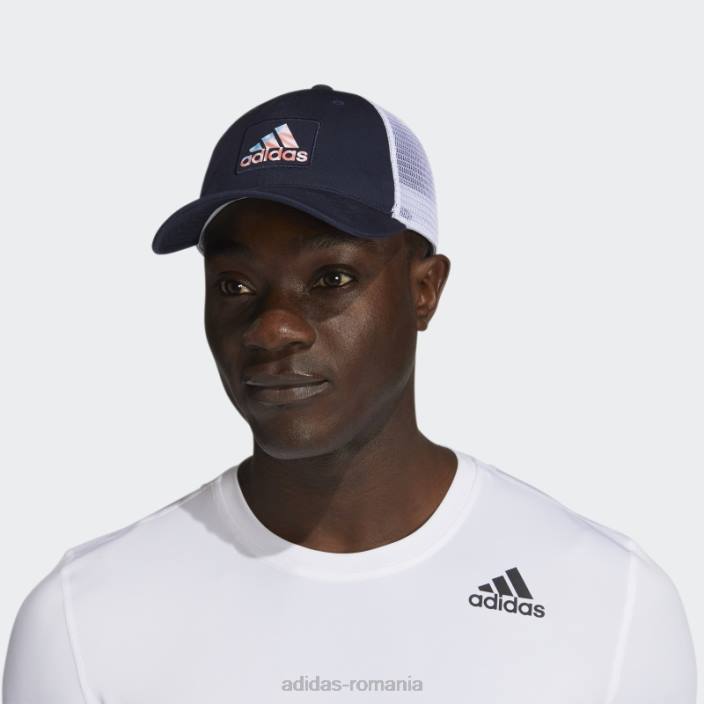 Adidas cerneală pentru bărbați americana mesh snapback adidas bărbați cerneală/alb 2JBN21726