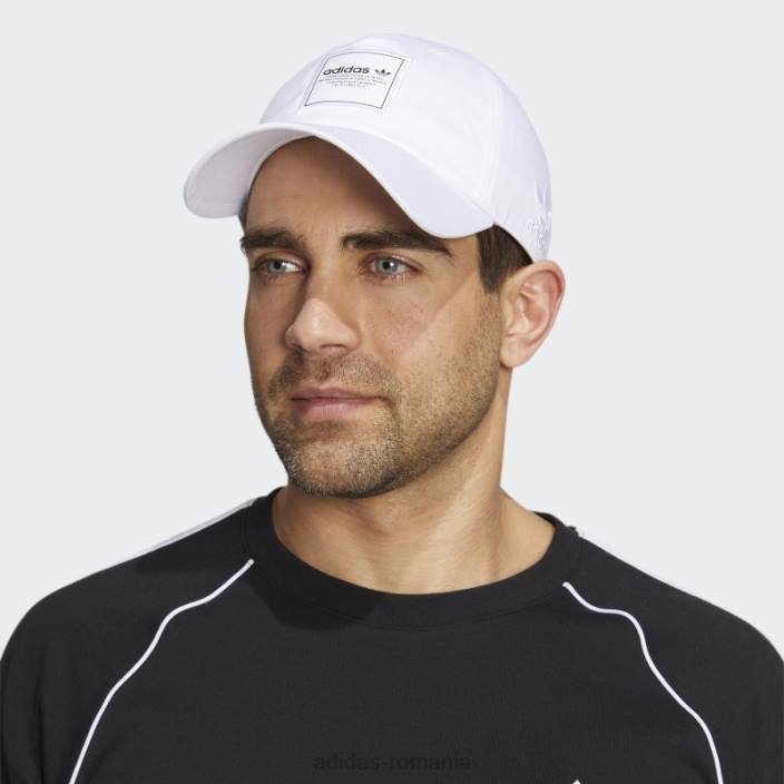 Adidas pălărie albă de forum relaxată bărbați alb negru 2JBN21724