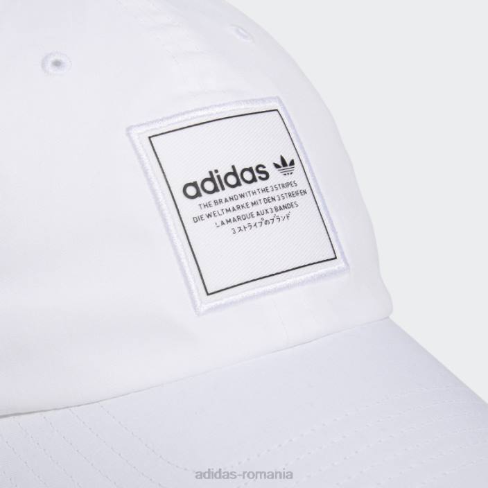 Adidas pălărie albă de forum relaxată bărbați alb negru 2JBN21724