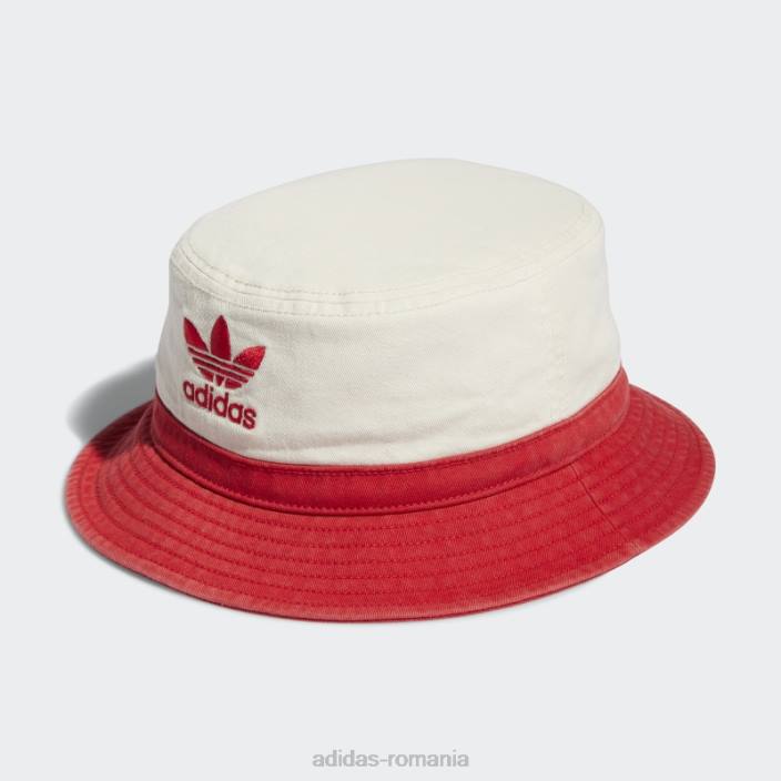 Adidas pălărie albă spălată bărbați alb/stacojiu 2JBN21664