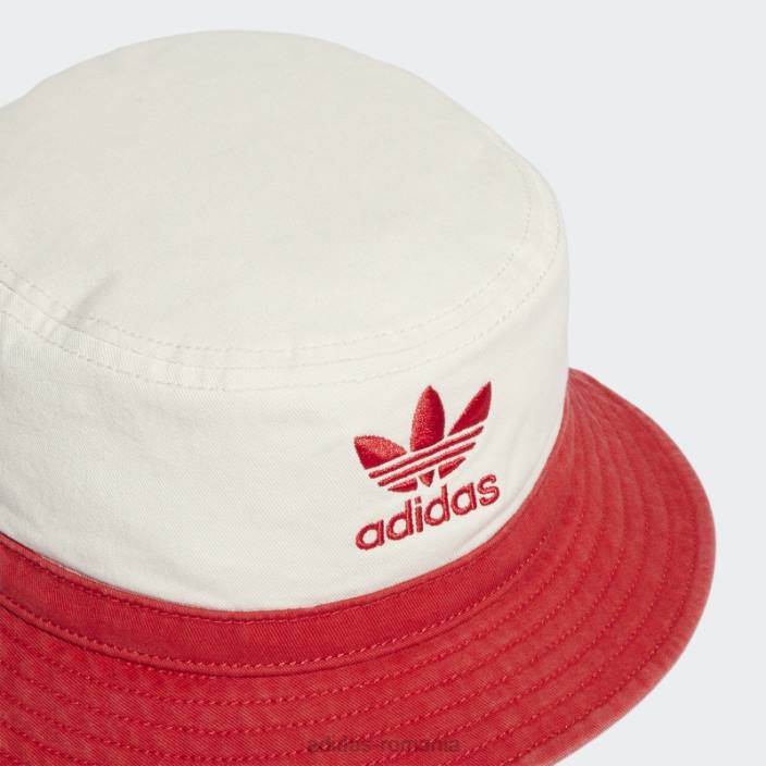 Adidas pălărie albă spălată bărbați alb/stacojiu 2JBN21664