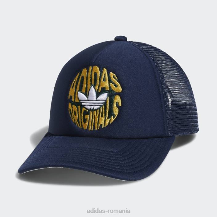 Adidas pălărie de camion în spirală noapte indigo bărbați noapte indigo/auriu/verde 2JBN21608