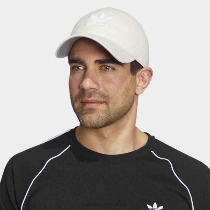 Adidas pălărie elegantă, relaxată, cu bretele, albă bărbați alb 2JBN21599