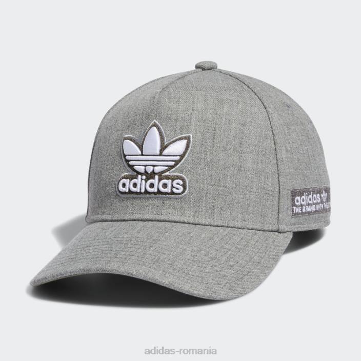 Adidas pălărie gri snapback cu cadru A bărbați gri/măsliniu puternic/alb 2JBN21688