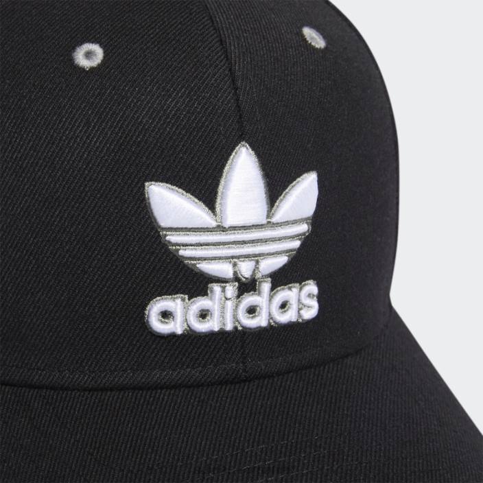 Adidas pălărie modernă pre-curbată negru adidas bărbați negru/alb/argintiu 2JBN21624