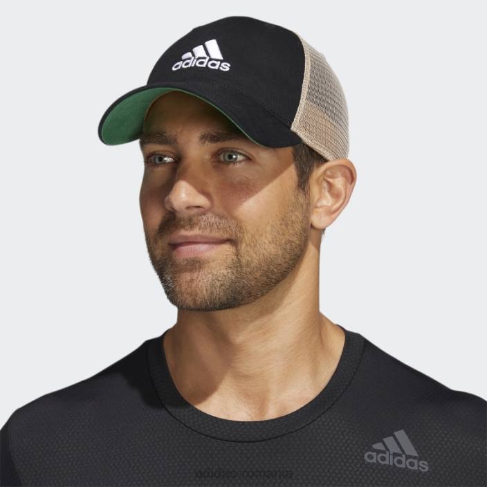 Adidas pălărie neagră snapback din plasă relaxată bărbați negru 2JBN21692
