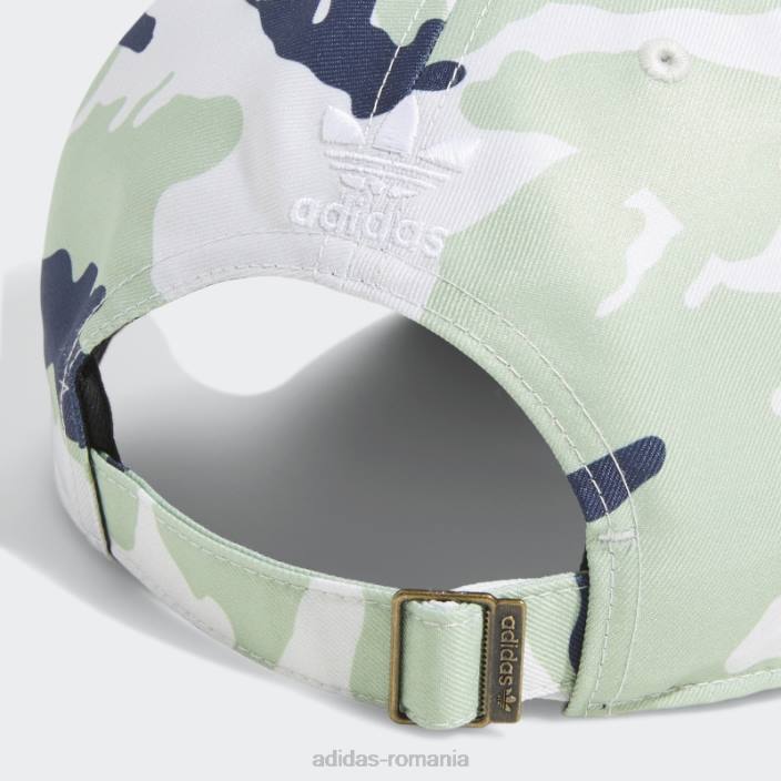 Adidas pălărie relaxată camo trefoil verde deschis bărbați verde deschis 2JBN21643