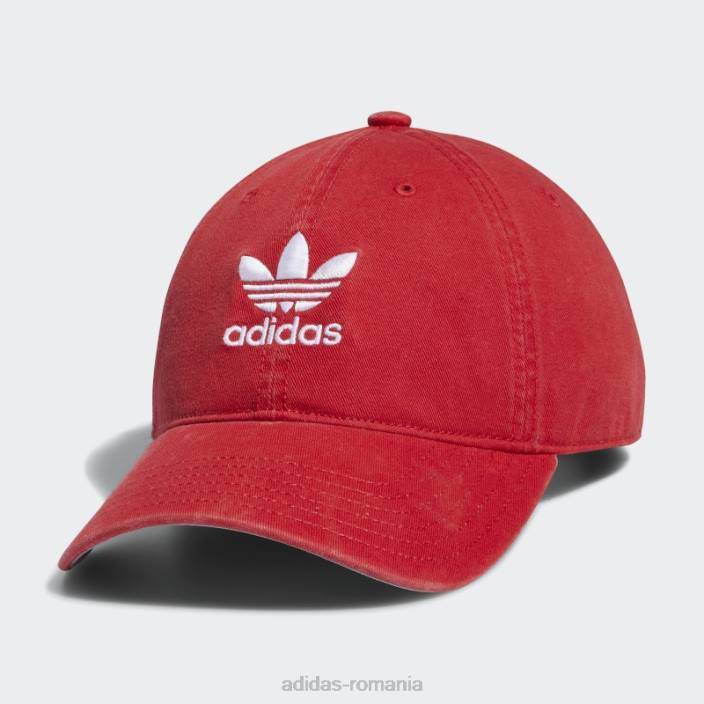 Adidas pălărie relaxată cu bretele stacojie bărbați stacojiu/alb 2JBN21620