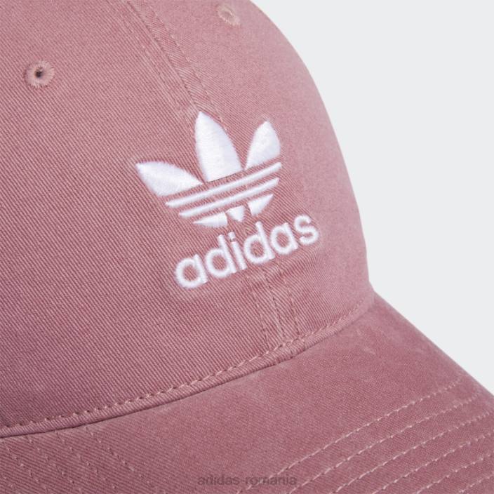 Adidas pălărie roz relaxată cu bretele la spate bărbați roz/alb 2JBN21598
