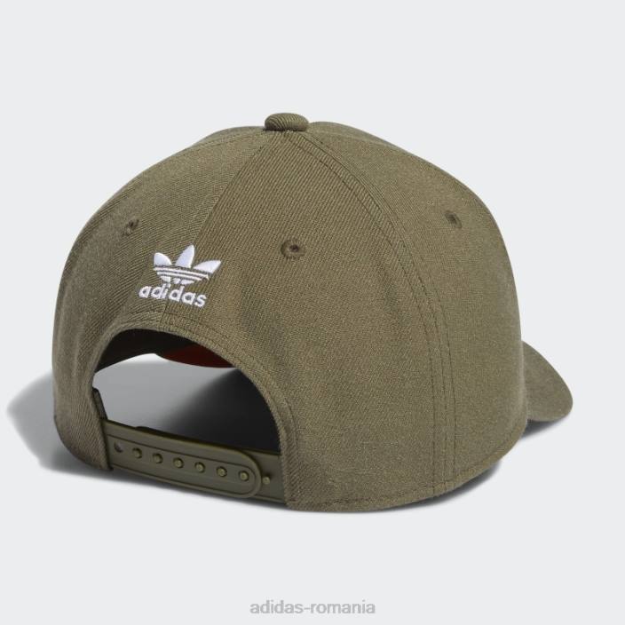 Adidas pălărie snapback cu cadru puternic măsliniu bărbați măslin puternic/portocaliu/alb 2JBN21694