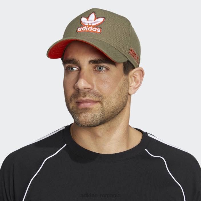 Adidas pălărie snapback cu cadru puternic măsliniu bărbați măslin puternic/portocaliu/alb 2JBN21694