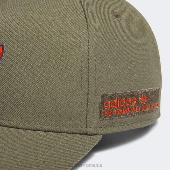 Adidas pălărie snapback cu cadru puternic măsliniu bărbați măslin puternic/portocaliu/alb 2JBN21694
