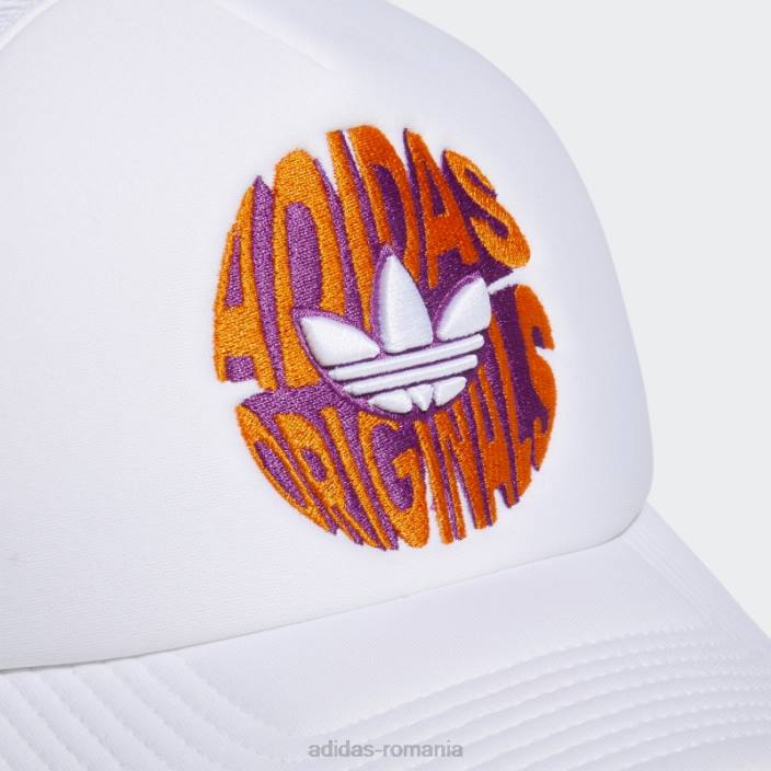 Adidas pălărie spirală albă bărbați alb/portocaliu/roz 2JBN21650