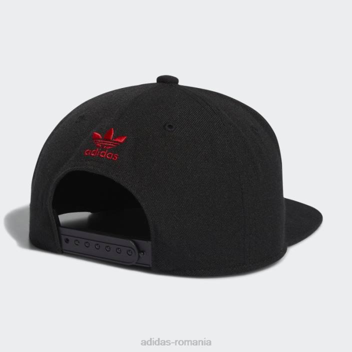 Adidas pălărie trefoil snapback neagră bărbați negru/stacojiu 2JBN21662