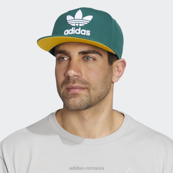 Adidas pălărie verde trefoil snapback adidas bărbați verde/aurie 2JBN21699
