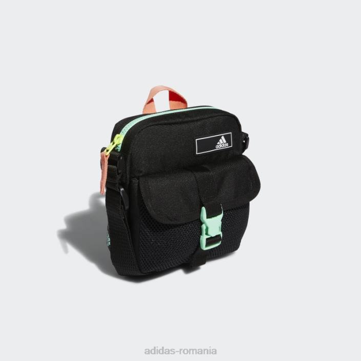 Adidas geantă crossbody amplifier 2 festival neagră adidas bărbați negru/mentă/coral 2JBN21465