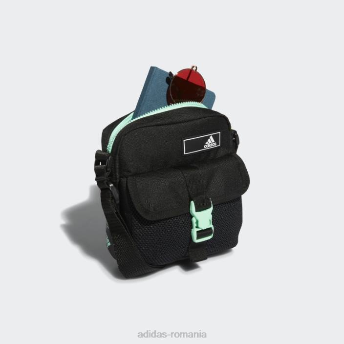 Adidas geantă crossbody amplifier 2 festival neagră adidas bărbați negru/mentă/coral 2JBN21465