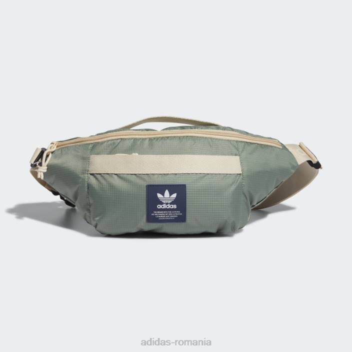 Adidas geantă de talie sport argintie bărbați argint/nisip 2JBN21497