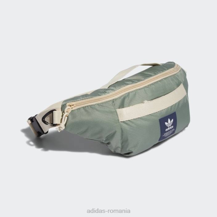 Adidas geantă de talie sport argintie bărbați argint/nisip 2JBN21497