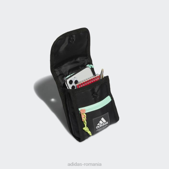 Adidas husă de gât geantă de cruce mentă bărbați negru/mentă/coral 2JBN21482