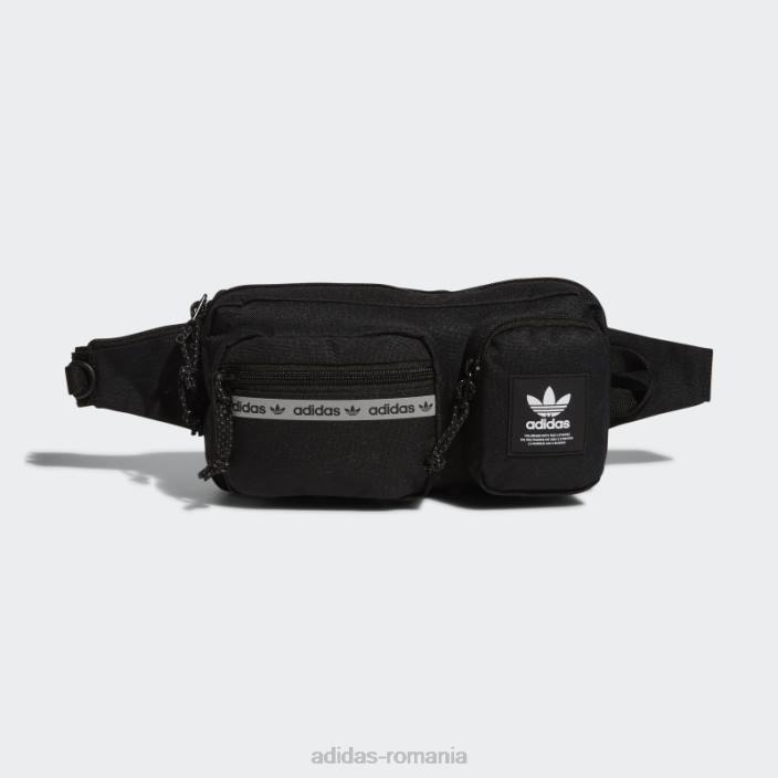 Adidas negru originals dreptunghi crossbody bărbați alb negru 2JBN21442