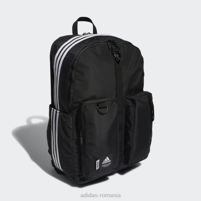 Adidas rucsac iconic cu 3 dungi negru bărbați alb negru 2JBN21457