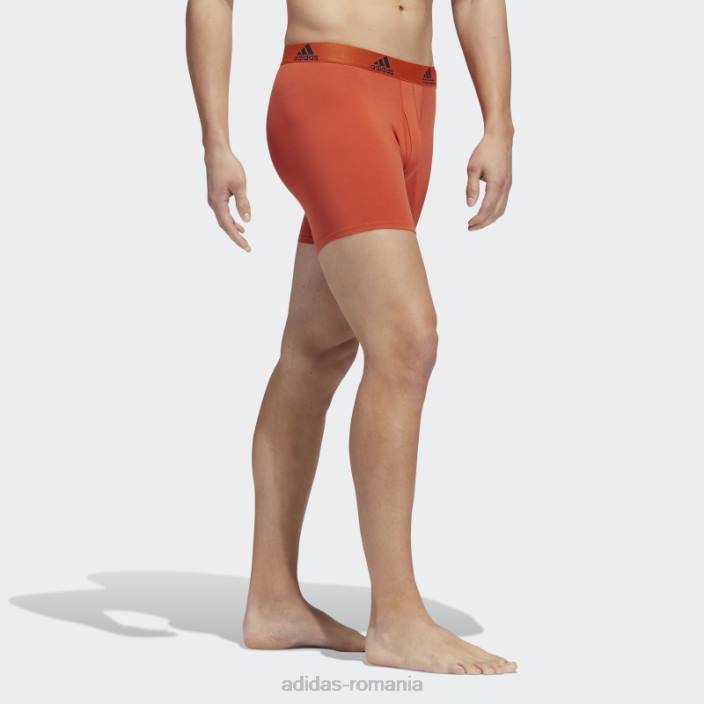 Adidas Boxer albastru din bumbac elastic 3 perechi adidas bărbați albastru/cerneală/roșu 2JBN21921