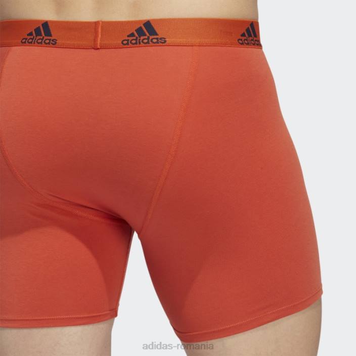 Adidas Boxer albastru din bumbac elastic 3 perechi adidas bărbați albastru/cerneală/roșu 2JBN21921