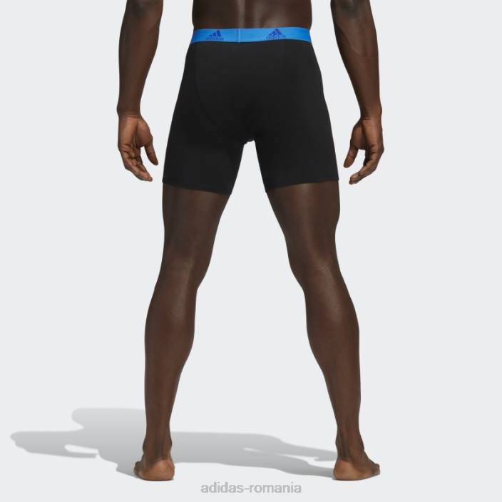 Adidas Boxer din bumbac elastic 3 perechi negru adidas bărbați negru 2JBN21924