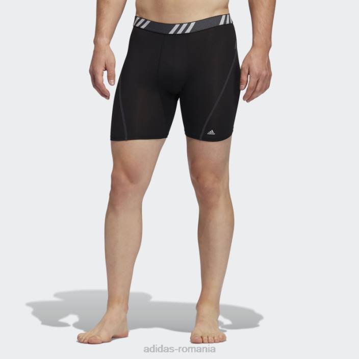 Adidas Boxer negru din plasă de performanță 3 perechi (mari și înalți) bărbați negru 2JBN21917