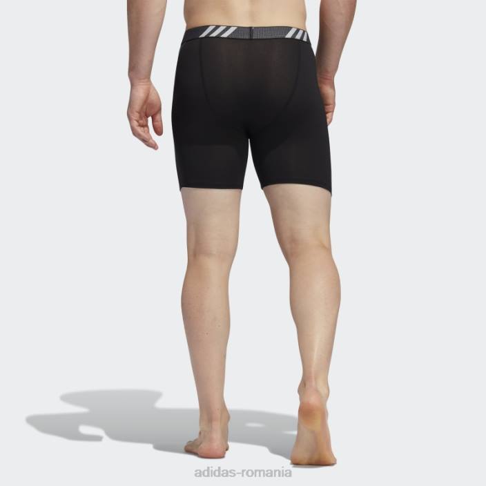 Adidas Boxer negru din plasă de performanță 3 perechi (mari și înalți) bărbați negru 2JBN21917