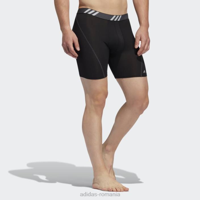 Adidas Boxer negru din plasă de performanță 3 perechi (mari și înalți) bărbați negru 2JBN21917