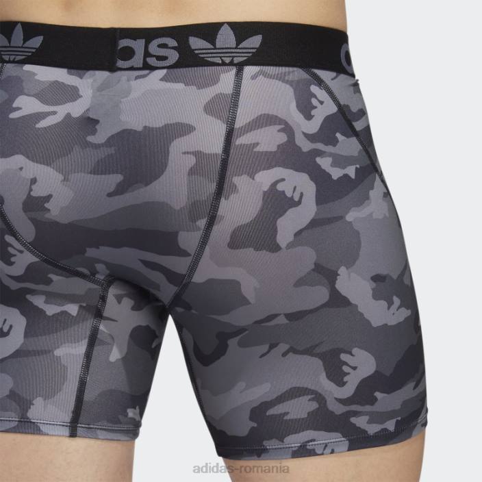 Adidas Boxer negru trefoil 2 perechi adidas bărbați negru/onix 2JBN21915