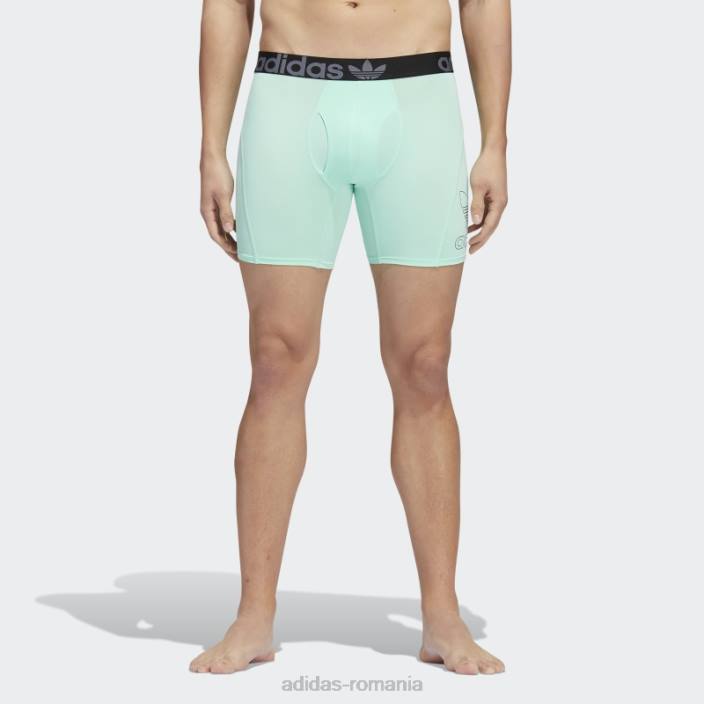 Adidas Boxer slip trefoil menta 2 perechi bărbați mentă/negru/onix 2JBN21922