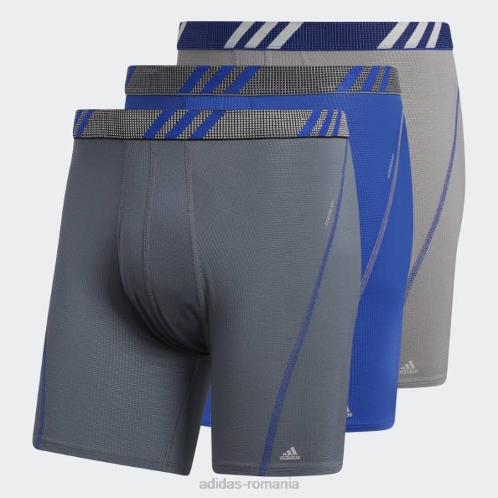 Adidas Slip boxer din plasa performanta 3 perechi gri mediu bărbați gri mediu 2JBN21914