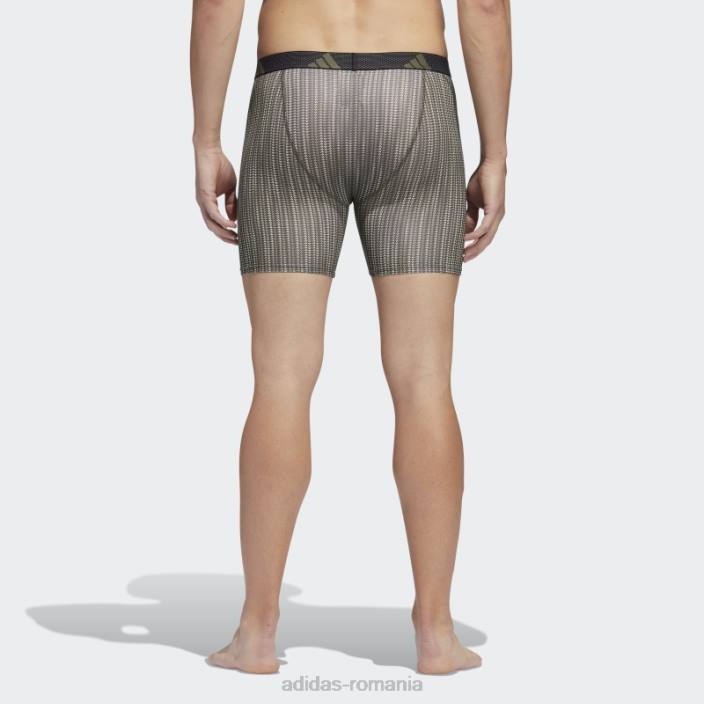 Adidas Slip boxer grafic din plasă de performanță 3 perechi măsline puternic bărbați măslin puternic/negru 2JBN21920