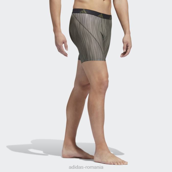 Adidas Slip boxer grafic din plasă de performanță 3 perechi măsline puternic bărbați măslin puternic/negru 2JBN21920