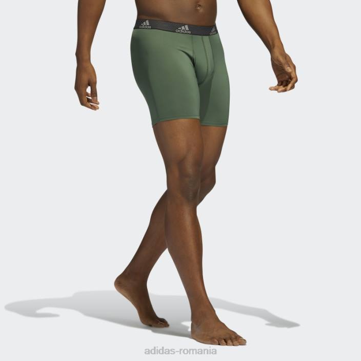 Adidas boxer de performanta 3 perechi verde oxid adidas bărbați oxid verde 2JBN21912