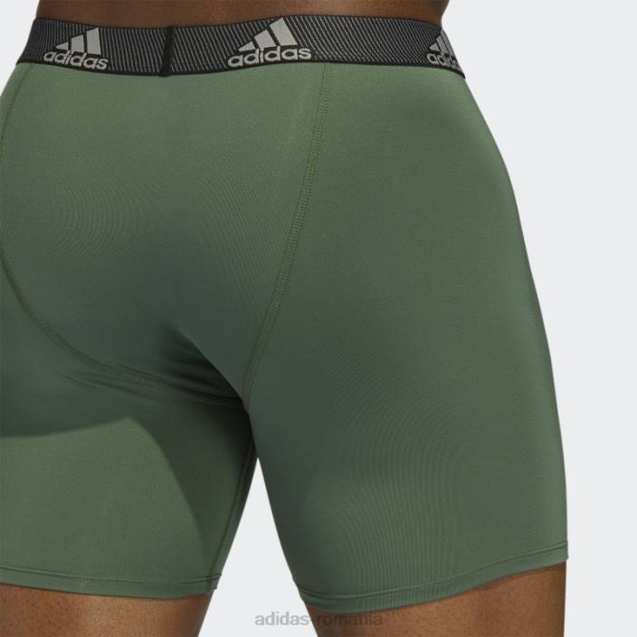 Adidas boxer de performanta 3 perechi verde oxid adidas bărbați oxid verde 2JBN21912