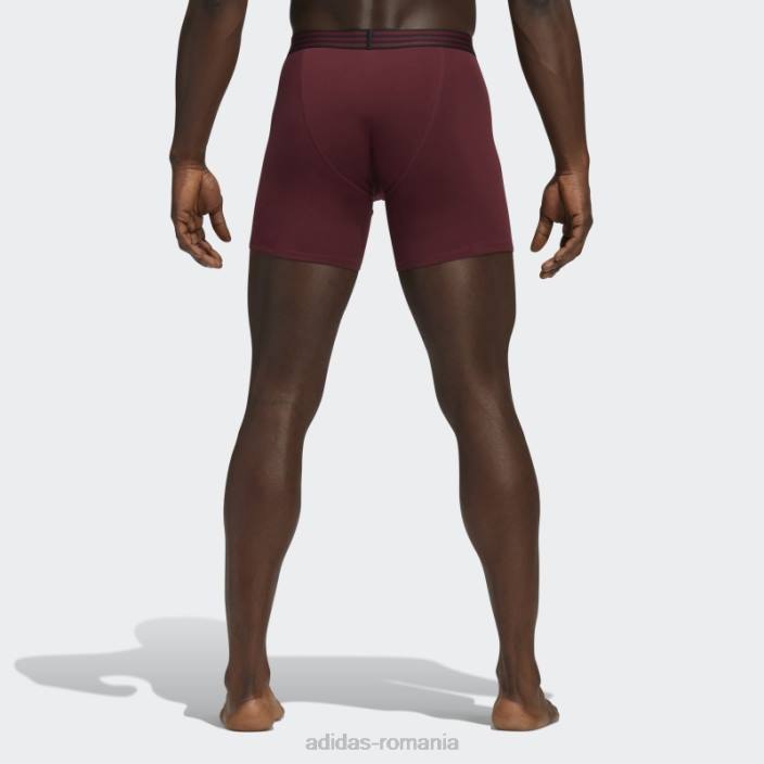 Adidas boxer din bumbac 4 perechi visiniu bărbați Burgundia 2JBN21926